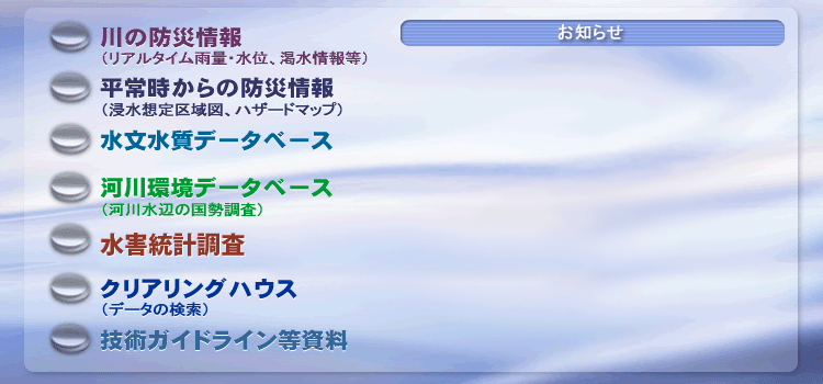 国土 交通 省 河川 情報